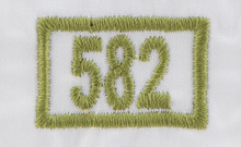 green khaki mid 582 colour swatch image