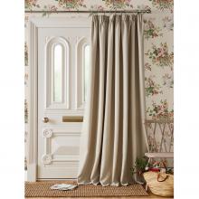 Laura Ashley Stephanie Natural Thermal Lined Door Curtain