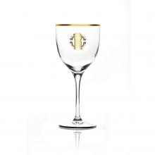 Roberto Cavalli Monogramma Gold Wine Goblet